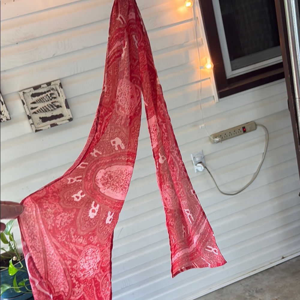 Red Paisley Scarf